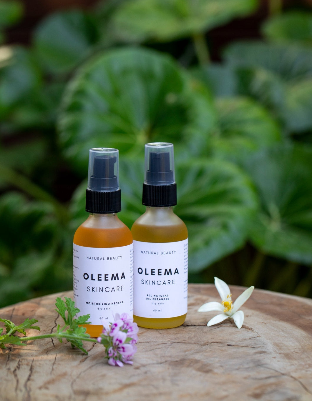 Facial Cleanser & Moisturizing Nectar Set ~ Oleema Skincare - 1