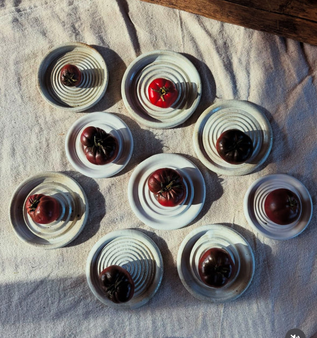 Stoneware soap dishes - 1