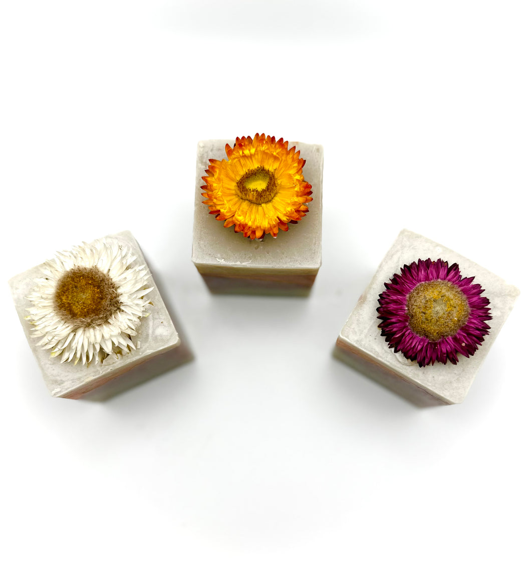 Superbloom ~ Vegan Hand & Body Soap ~ with a Dried Organic Flower